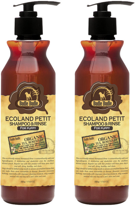 부들부들 반려견 퍼피 샴푸 & 린스, 500g, 1개입, 2개
