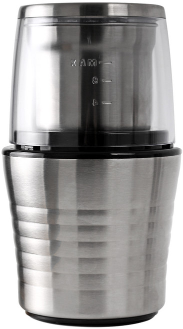 칼딘 디테처블 푸쉬 다운 커피 그라인더 KWG-130B, 실버, 1개