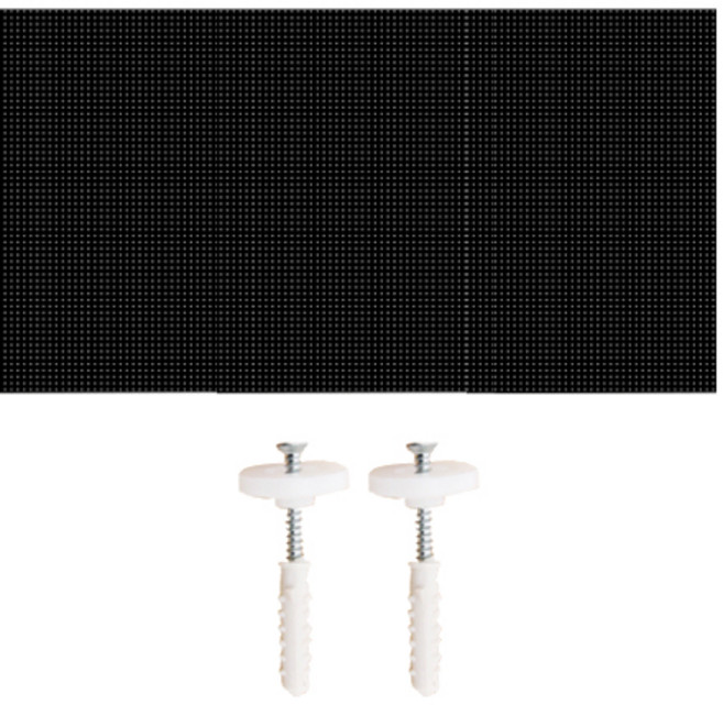 타공판닷컴 인테리어 원형 타공판 800 x 1200 mm + 타공판걸이 2p 세트, 1세트, 블랙