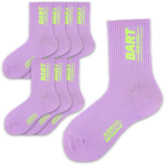 헤이내꼬 여성용 심슨 데일리 앵클 마크 중목양말 8족