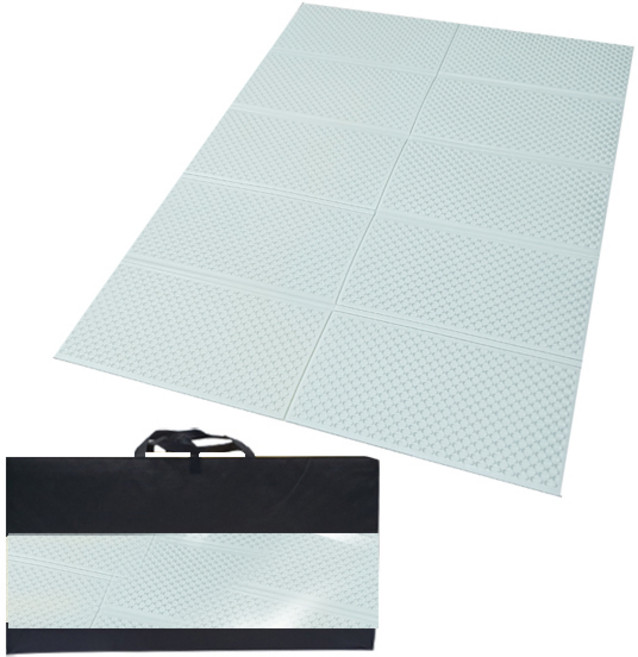 코만도 엠보싱 코팅 캠핑매트 + 전용가방 세트, 민트