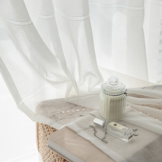 베베데코 라이프 쉬폰 속커튼 핀형