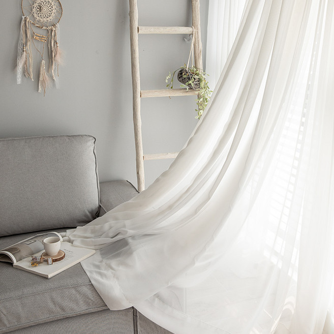 베베데코 베이직 쉬폰 속커튼