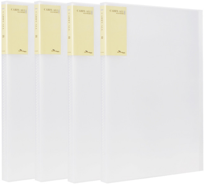 에코청운 신 클리어화일 A4 30p, 투명, 4개