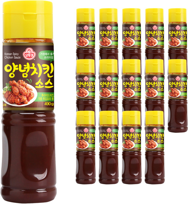 오뚜기 양념치킨 소스, 490g, 15개