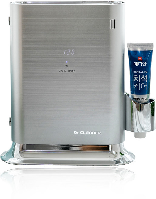 닥터크리너 UV LED 시계 기능 가정용 칫솔 살균 건조기, LD-5000, 실버