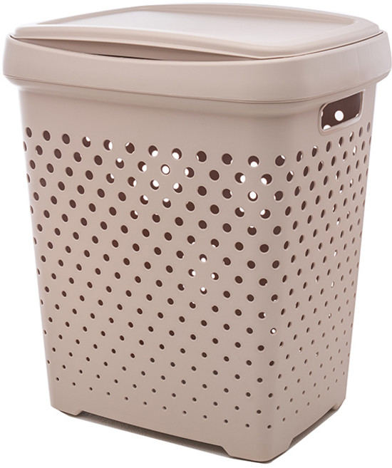 코딜 빨래 바구니 50L, 베이지, 1개