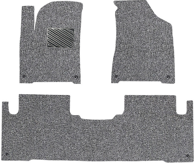 포시즌 차량용 코일카매트 확장형 1+2열, 쌍용 코란도C (2011년~2017년~), 그레이