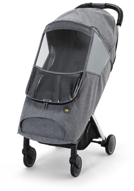 맘네스트 리안 그램 시리즈 유모차 전용 사계절 방풍커버, 블랙멜란지, 1개