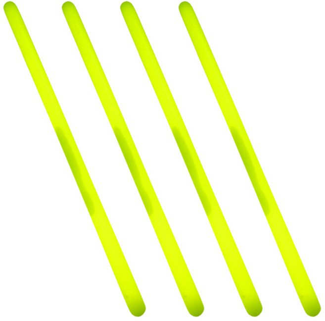 LivingDA 夜光棒 35cm, 黃色, 4個
