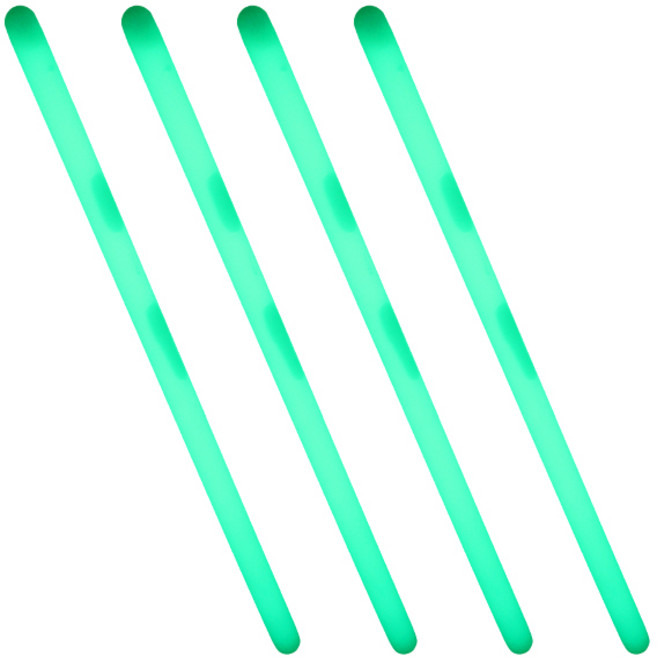 LivingDA 夜光棒 35cm, 綠色, 4個