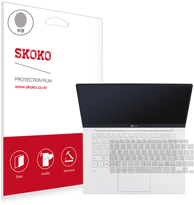 스코코 LG그램 14 2019 실리콘 키스킨, 투명, 1개