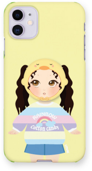 유스픽 깜찍 감성 디자인 그립 스마트폰 톡 하드 휴대폰 케이스