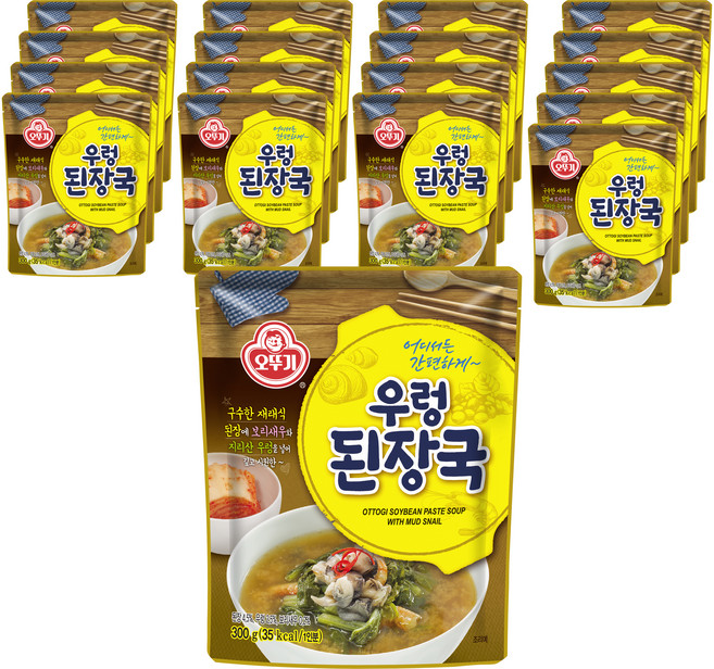 오뚜기 우렁된장국, 300g, 18개