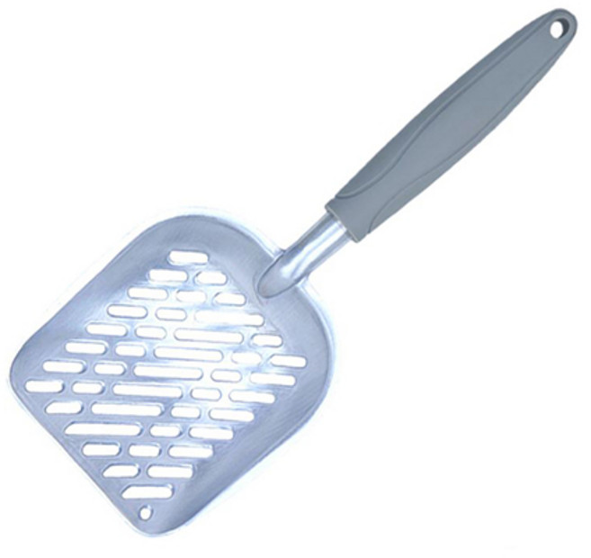 고양이 스텐 모래삽, 그레이, 1개