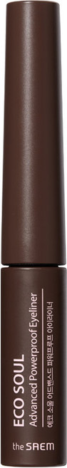 더샘 에코 소울 어드밴스드 파워프루프 아이라이너 5g, 02 딥 브라운, 1개