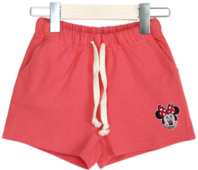 뉴욕꼬맹이 아동용 통기성 디즈니 미니마우스 옆트임 밴딩 반바지 H002