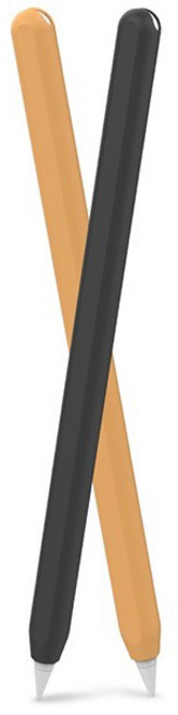 AHA STYLE Apple Pencil第2代觸控筆 2入, 黑色, 橙色, 1套