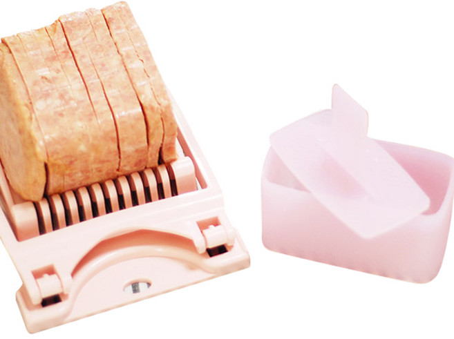 도블레 스팸김밥 만들기 슬라이서 + 소틀 세트, 핑크, 1세트