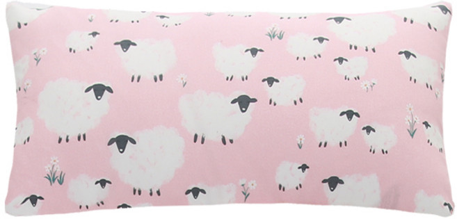아리베베 리얼모달 유아베개, 핑크 아기양