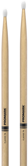 프로마크 클래식 7A 히코리 오벌 나일론 팁 드럼스틱, TX7AN, 1개