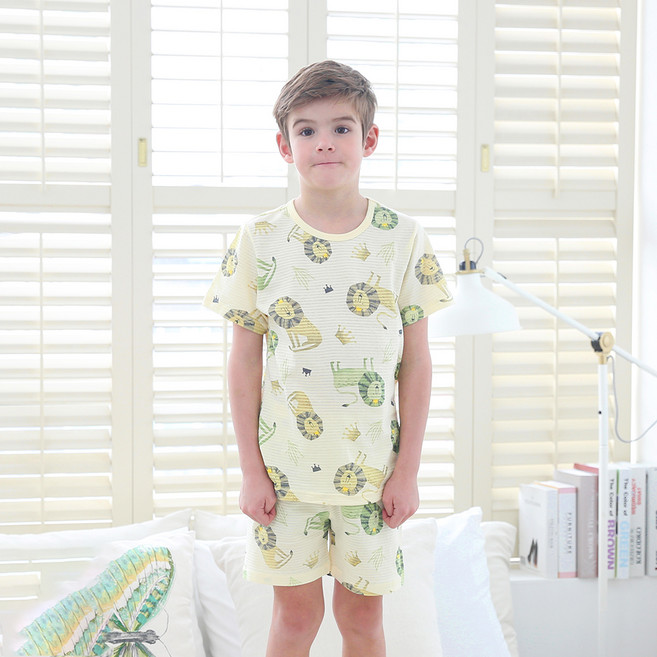 마밤오가닉 아동용 라이온킹 5부 내의 상하 세트