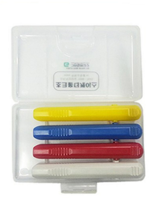 그린 초크 홀더 4종 + 케이스, 혼합색상, 1세트