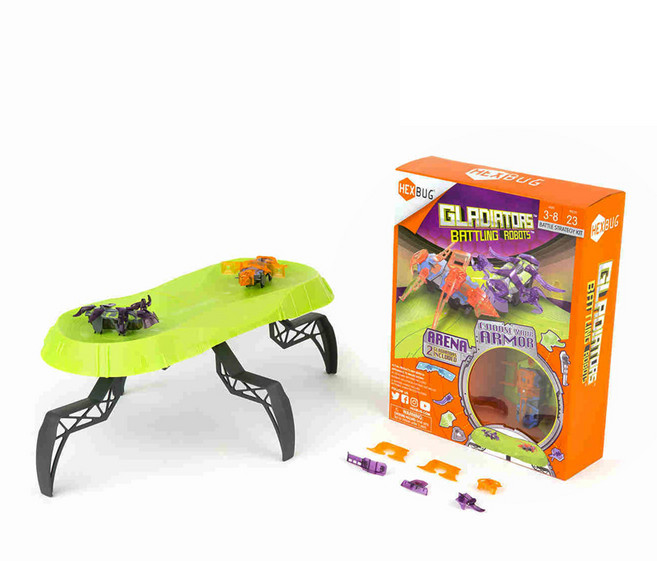 헥스버그 글래디에이터 배틀아레나 벌레장난감, 혼합색상, 1개