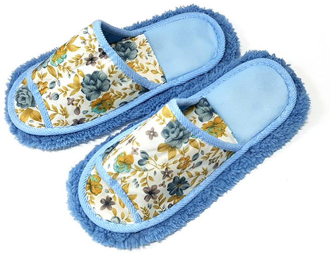 극세사 청소슬리퍼, 1세트, 블루