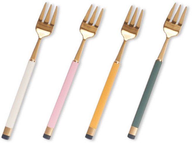 보겐 카라 티포크 4종 세트, 골드화이트 + 골드핑크 + 골드비타민 + 골드올리브, 1세트