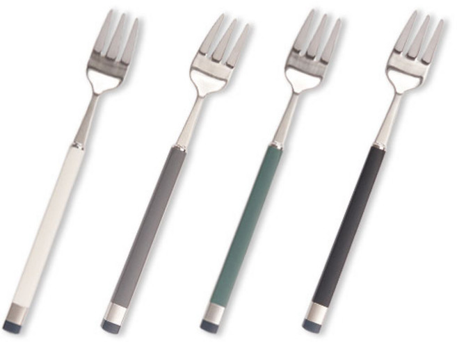 보겐 카라 티포크 4종 세트 실버, 화이트 + 올리브 + 차콜 + 블랙, 1세트