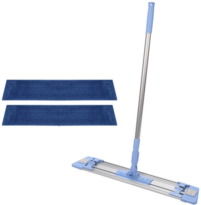 에이클린 알루미늄 집게 밀대 + 루프 패드 2p, 1세트