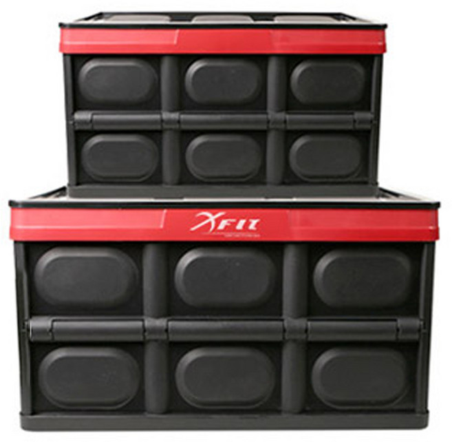 엑스핏 접이식 하드케이스 트렁크정리함 2종, 혼합색상