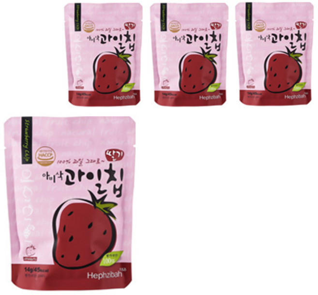 아비삭 과일칩, 14g(1개), 4개