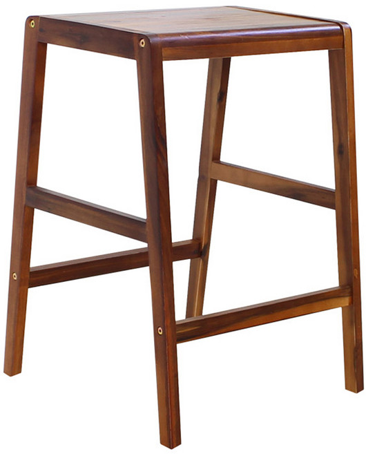 프랑수아 원목 바 스툴 홈바의자, 아카시아, 1개