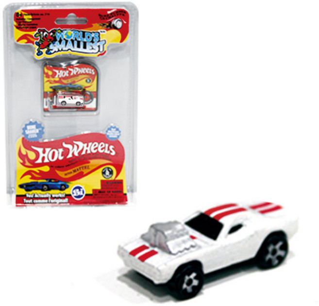핫휠 X 월드 스몰리스트 자동차 완구, 1개, 화이트