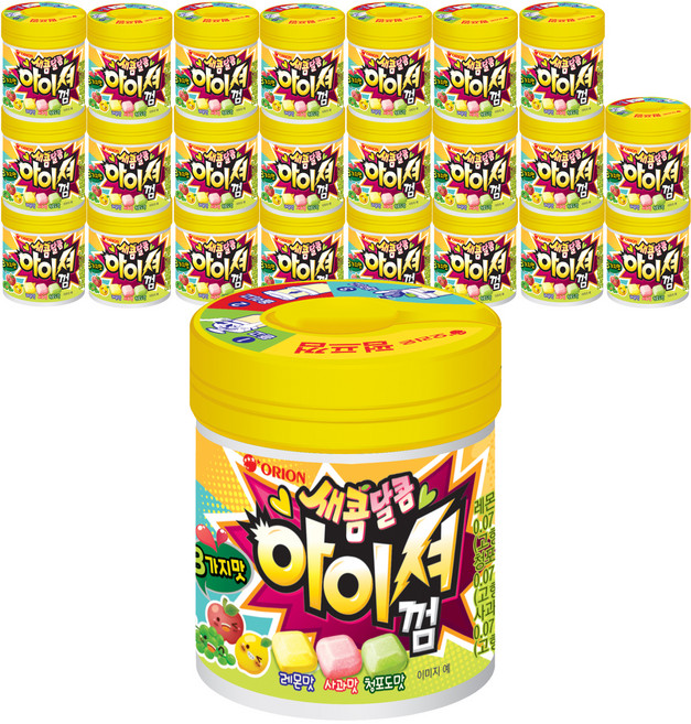 오리온 아이셔껌 용기, 24개, 90g