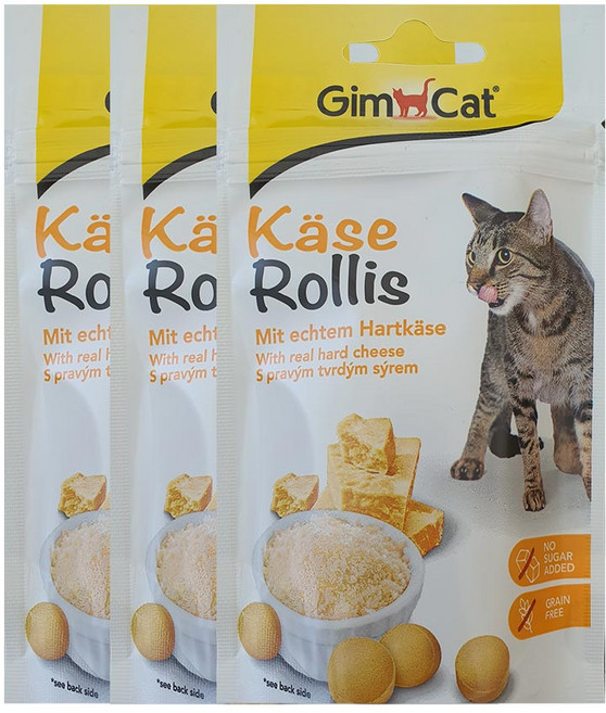 짐캣 고양이 치즈 롤리스 영양제, 종합영양제, 3개, 40g