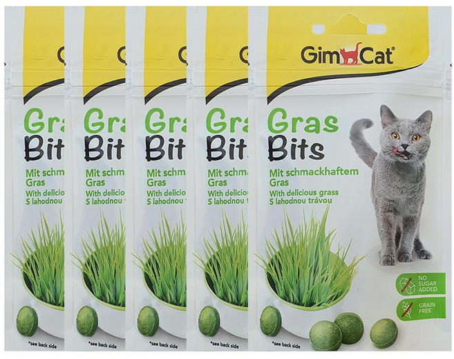 짐캣 고양이 그라스비츠 영양제, 헤어볼, 5개