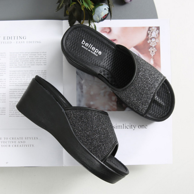 벨레페 여성용 오핏 통굽 슬리퍼