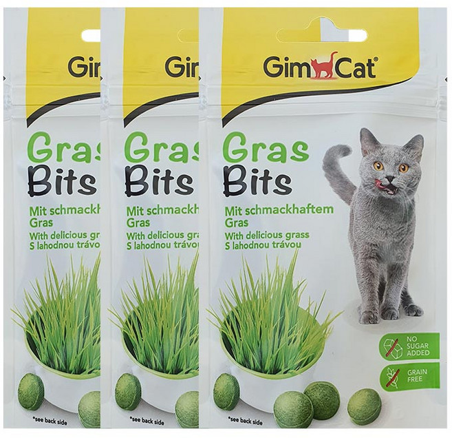 짐캣 고양이 그라스비츠 영양제, 헤어볼, 3개