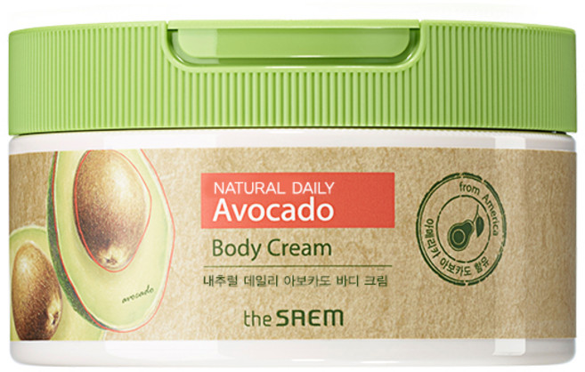 더샘 내추럴 데일리 아보카도 바디 크림, 300ml, 1개