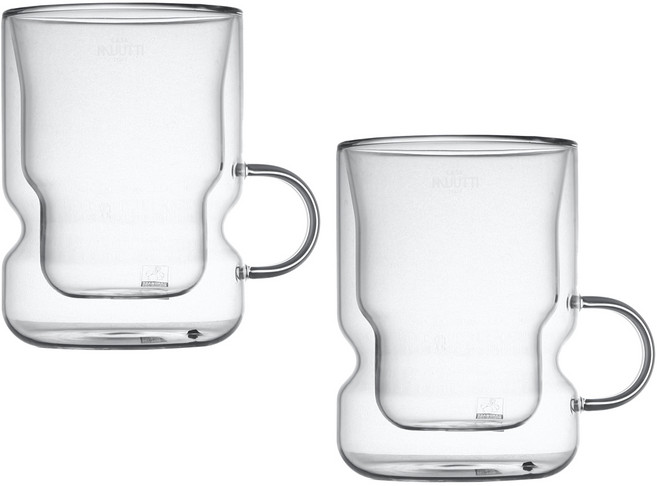 까사무띠 쿠르바 이중유리컵 280ml, 2개