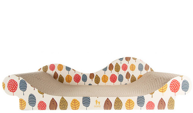 웁스 고양이 소파 평판형 스크래쳐, 메이플, 1개