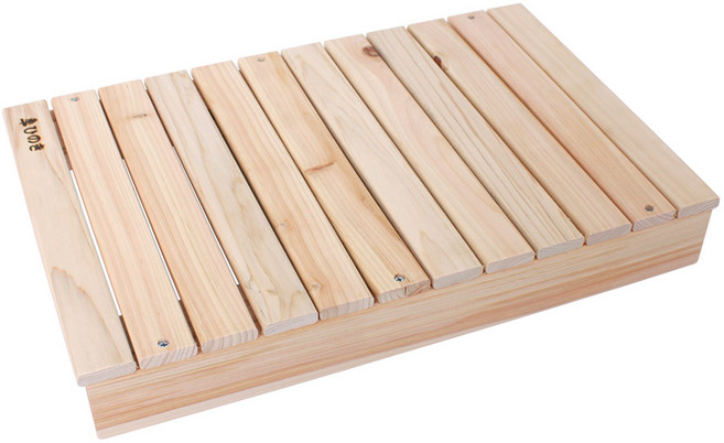 안스하우스 편백나무 히노끼 원목 발 받침대