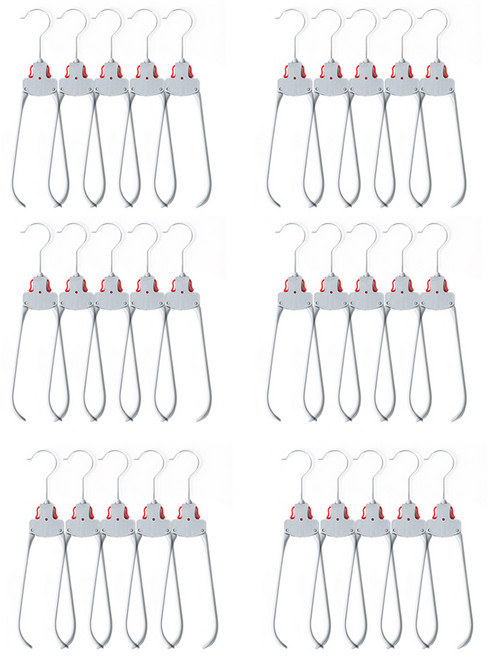 포에타 논슬립 목늘어남 방지 원터치 옷걸이 회전형, 그레이, 30개