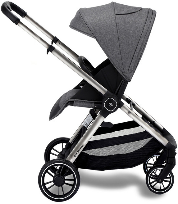 에어보스 뷰텍 디럭스 유모차 + 보낭커버 + 쿨매트 세트, 유모차(스틸 그레이), 보낭커버, 쿨매트(랜덤발송)