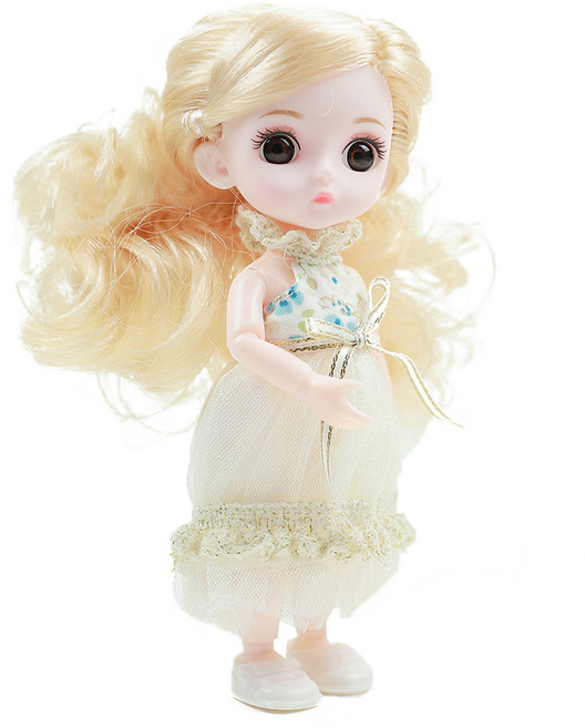 Sariel Celebrities 名人系列球體關節娃娃 05 Tia, 16cm, 米色 + 金色, 1個