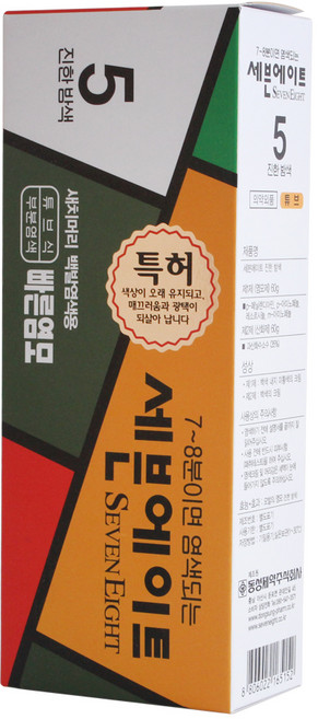 동성제약 세븐에이트 새치 염색제 리필, 5호 진한밤색, 1개