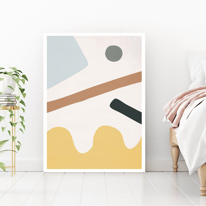 마니앤솔 지오매트릭 추상액자 테이블 중, 혼합색상